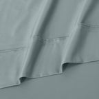 Parure de draps unie écologique en coton égyptien de qualité supérieure 1 200 fils