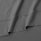 Parure de draps unie écologique en coton égyptien de qualité supérieure 1 200 fils