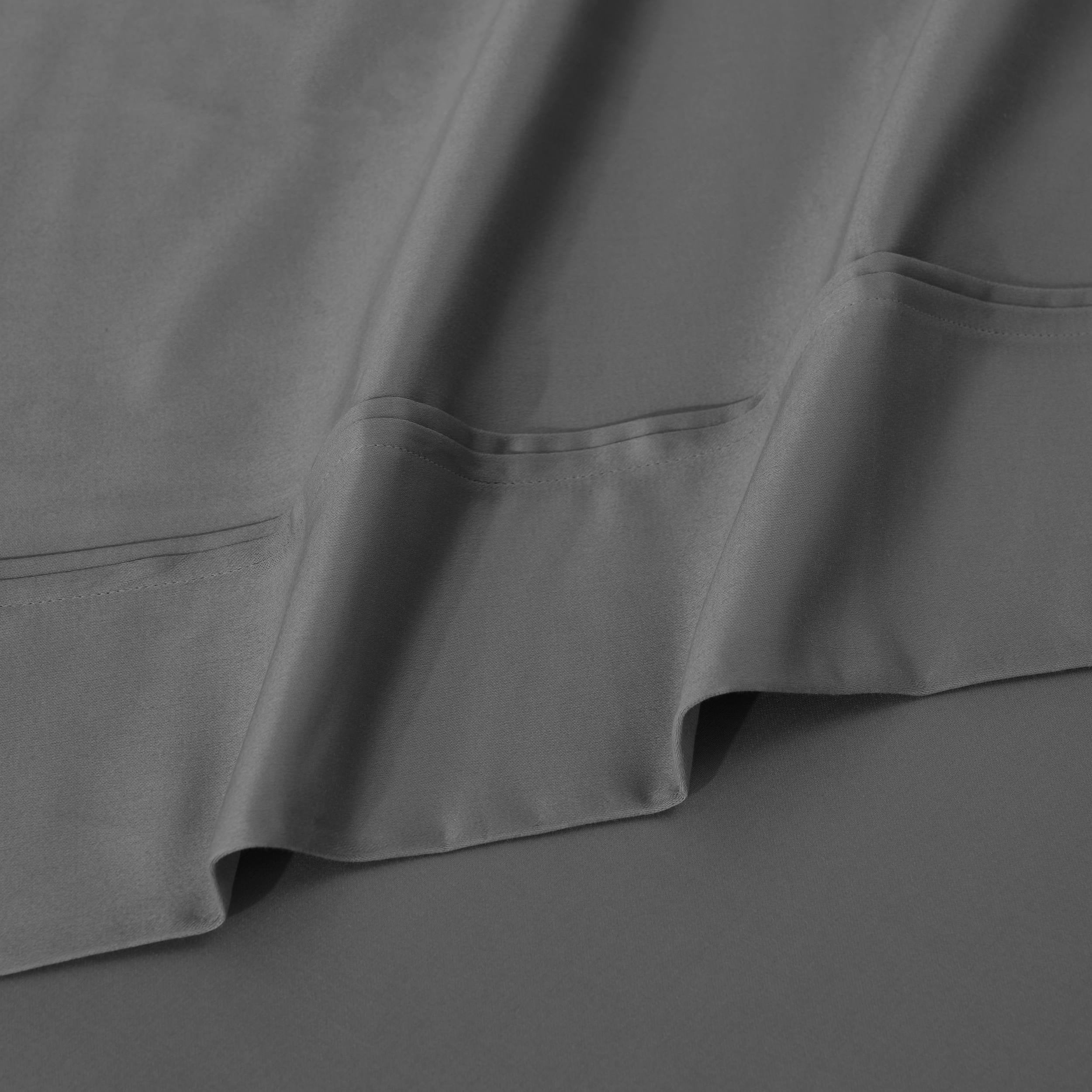 Parure de draps unie écologique en coton égyptien de qualité supérieure 1 200 fils
