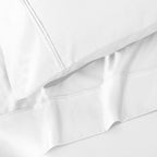 Parure de draps unie écologique en coton égyptien de qualité supérieure 1 200 fils