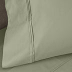 Parure de draps unie écologique en coton égyptien de qualité supérieure 1 200 fils