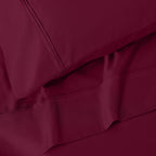 Parure de draps unie écologique en coton égyptien de qualité supérieure 1 200 fils