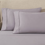 Parure de draps unie écologique en coton égyptien de qualité supérieure 1 200 fils