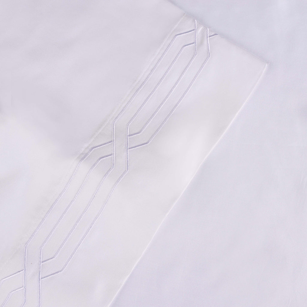 Parure de draps unie écologique en coton égyptien de qualité supérieure 1 200 fils