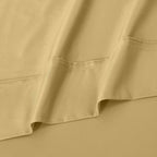 Parure de draps unie écologique en coton égyptien de qualité supérieure 1 200 fils
