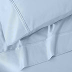 Parure de draps unie écologique en coton égyptien de qualité supérieure 1 200 fils