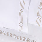 Parure de draps unie écologique en coton égyptien de qualité supérieure 1 200 fils