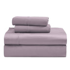Parure de draps unie écologique en coton égyptien de qualité supérieure 1 200 fils