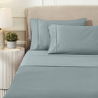 Parure de draps unie écologique en coton égyptien de qualité supérieure 1 200 fils