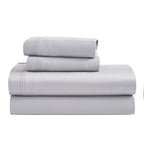 Parure de draps unie en coton égyptien de qualité supérieure, 1 500 fils au pouce carré, avec poches profondes