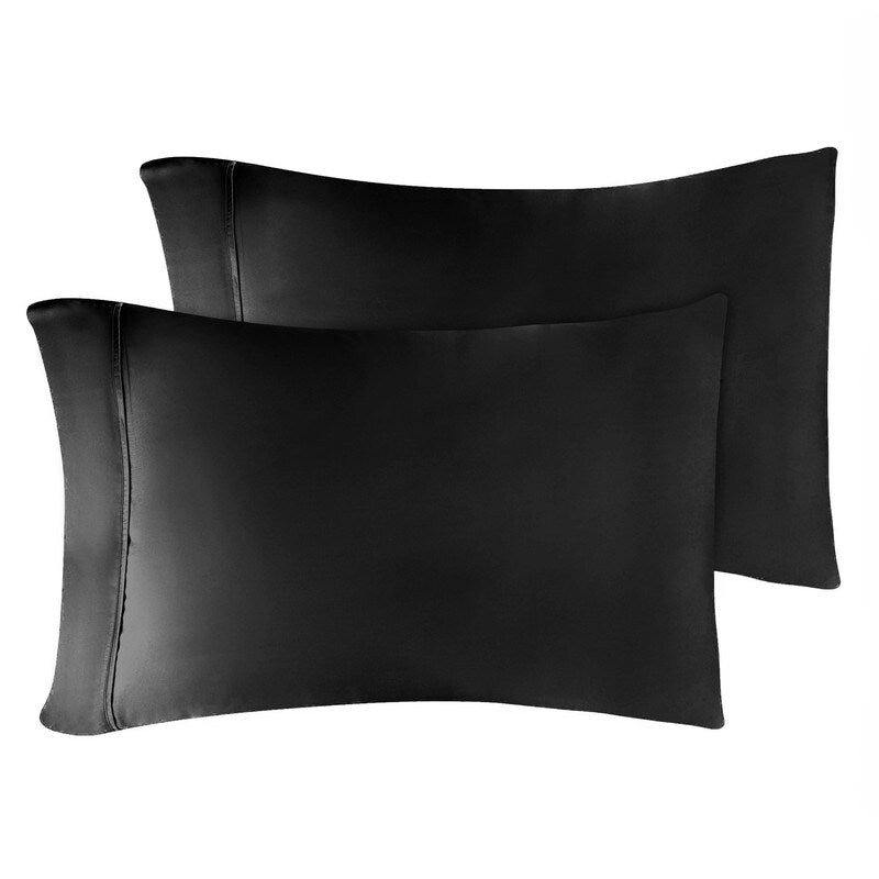 Taies d'oreiller en coton égyptien de qualité supérieure 400 fils - Lot de 2