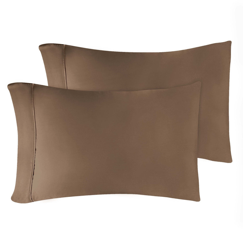 Taies d'oreiller en coton égyptien de qualité supérieure 400 fils - Lot de 2