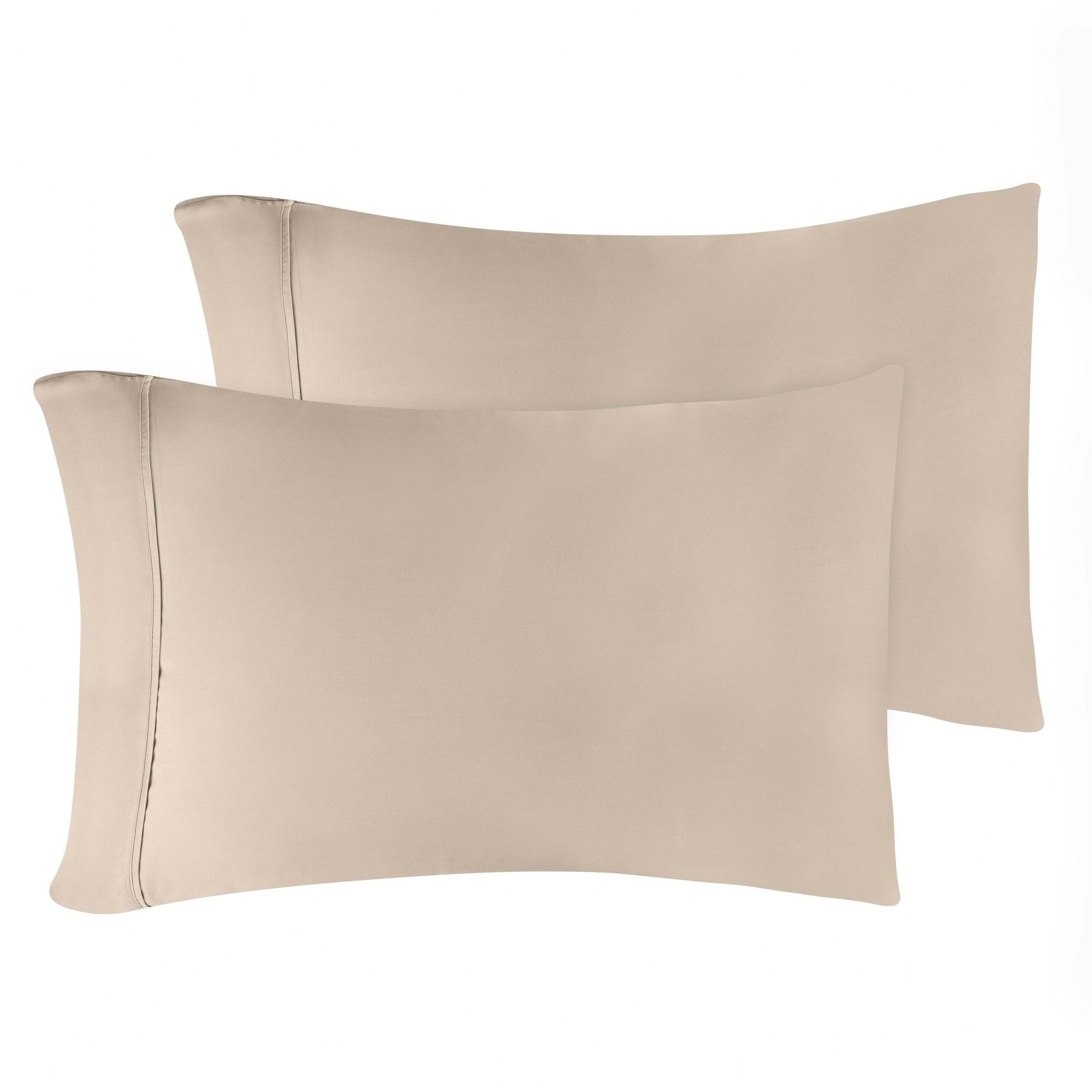 Taies d'oreiller en coton égyptien de qualité supérieure 400 fils - Lot de 2