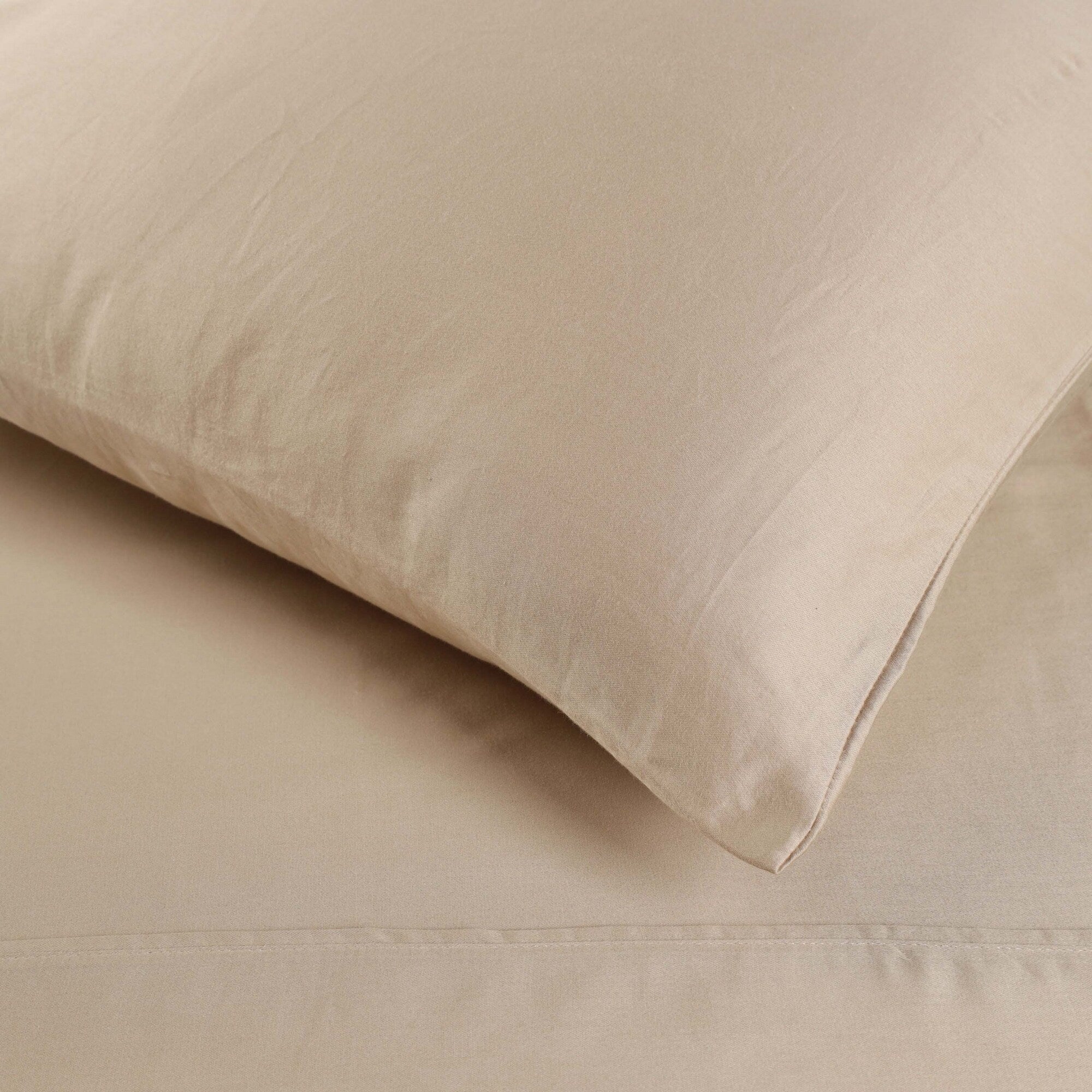 Taies d'oreiller en coton égyptien de qualité supérieure 400 fils - Lot de 2