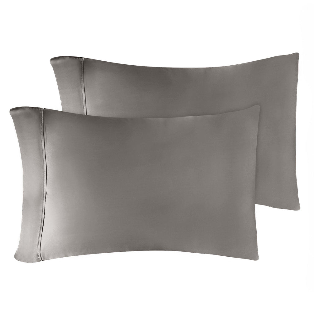 Taies d'oreiller en coton égyptien de qualité supérieure 400 fils - Lot de 2