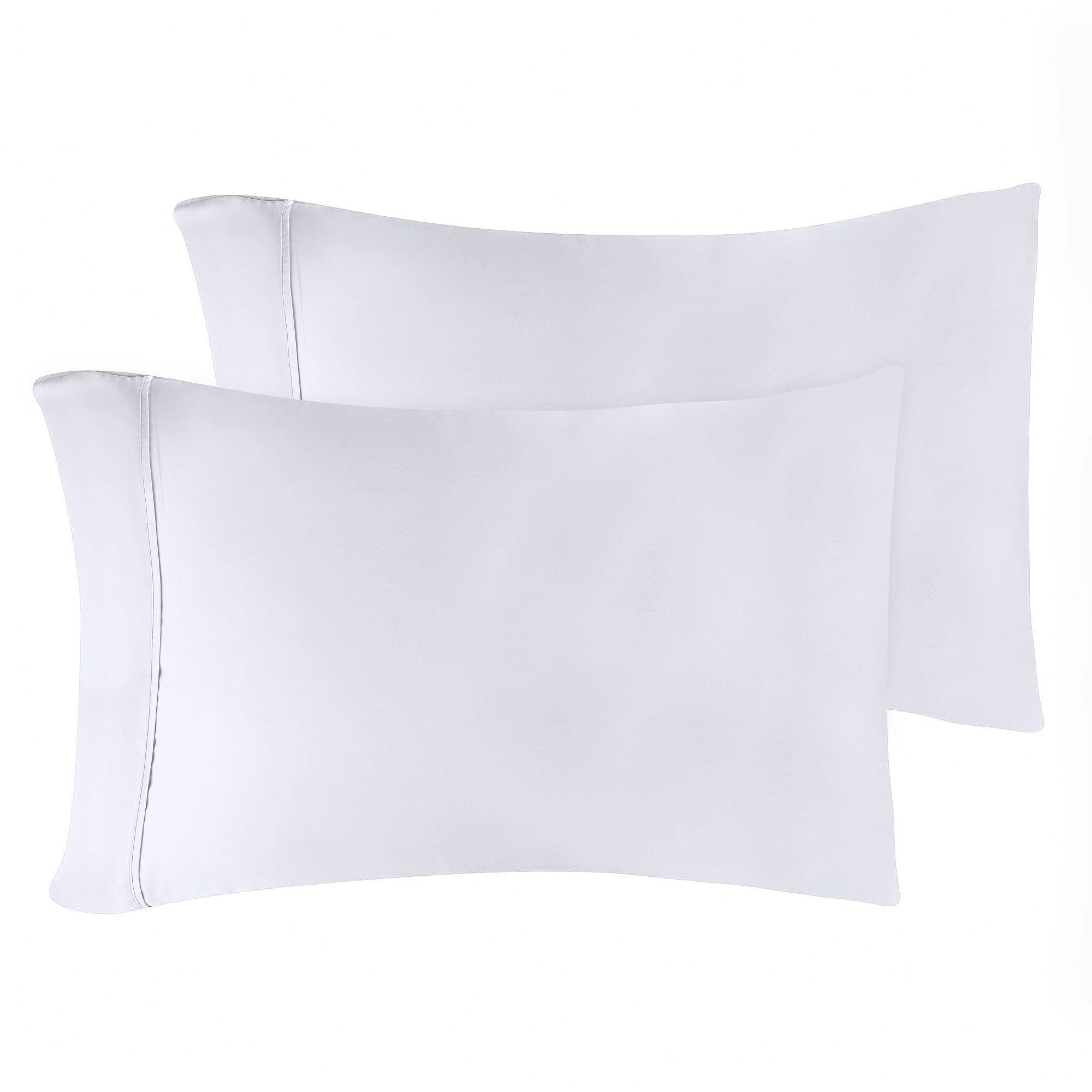 Taies d'oreiller en coton égyptien de qualité supérieure 400 fils - Lot de 2