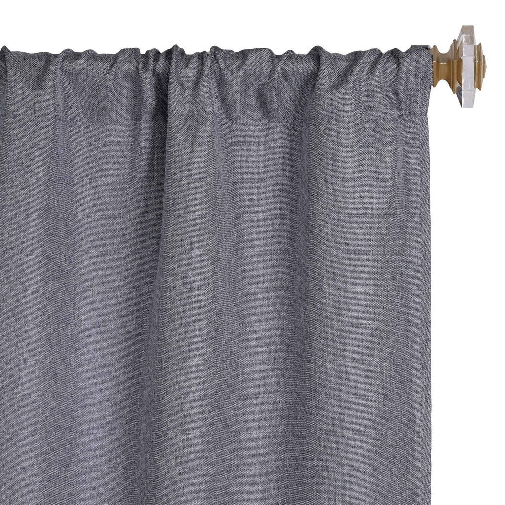 Rideaux occultants lavables en lin de qualité supérieure, lot de 2 panneaux