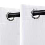 Rideaux occultants lavables en lin de qualité supérieure, lot de 2 panneaux