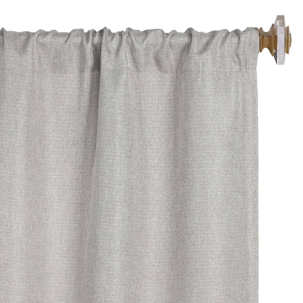 Rideaux occultants lavables en lin de qualité supérieure, lot de 2 panneaux