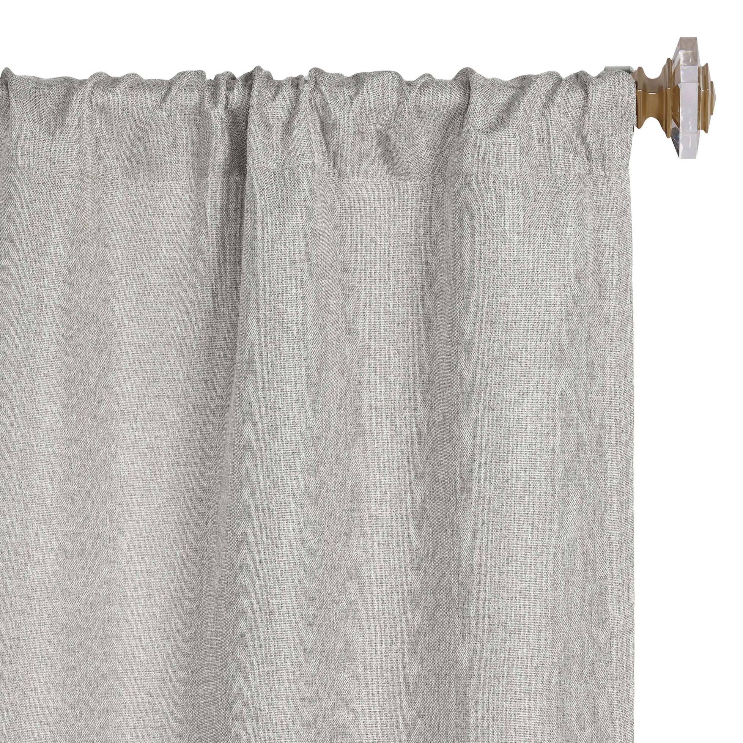 Rideaux occultants lavables en lin de qualité supérieure, lot de 2 panneaux
