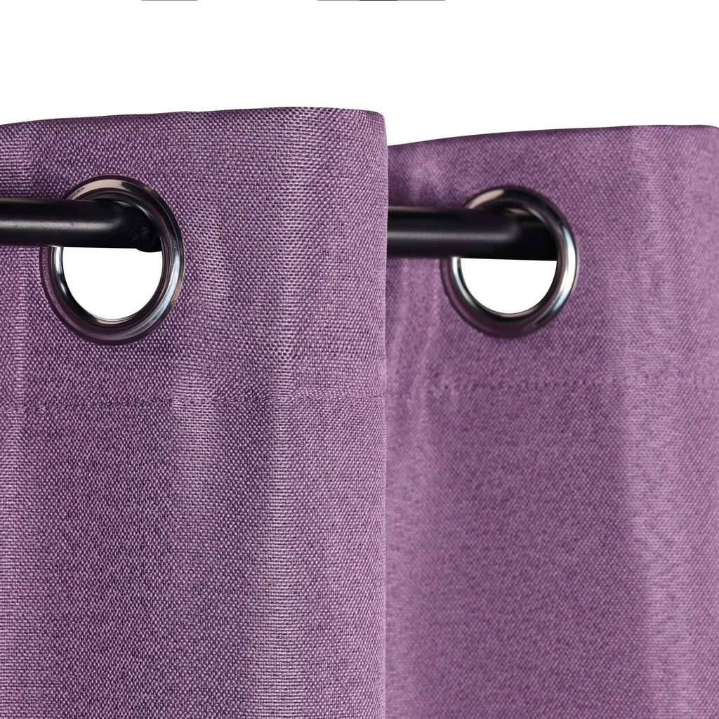 Rideaux occultants lavables en lin de qualité supérieure, lot de 2 panneaux
