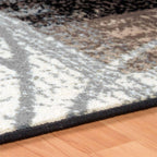 Tapis d'intérieur ou de couloir contemporain à motif patchwork floral Pastiche de qualité supérieure