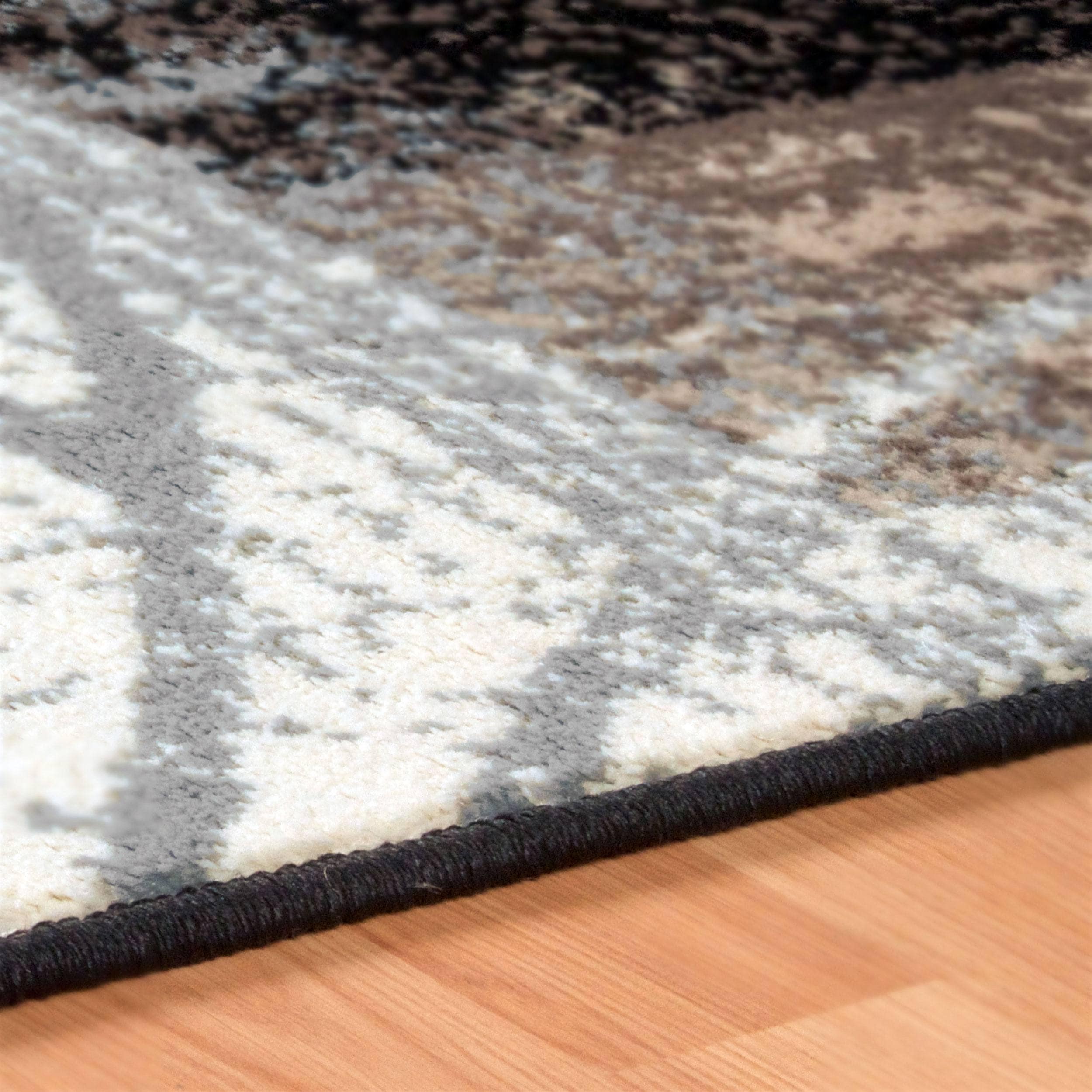 Tapis d'intérieur ou de couloir contemporain à motif patchwork floral Pastiche de qualité supérieure