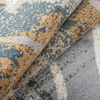 Tapis d'intérieur ou de couloir contemporain à motif patchwork floral Pastiche de qualité supérieure