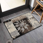 Tapis d'intérieur ou de couloir contemporain à motif patchwork floral Pastiche de qualité supérieure