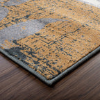 Tapis d'intérieur ou de couloir contemporain à motif patchwork floral Pastiche de qualité supérieure