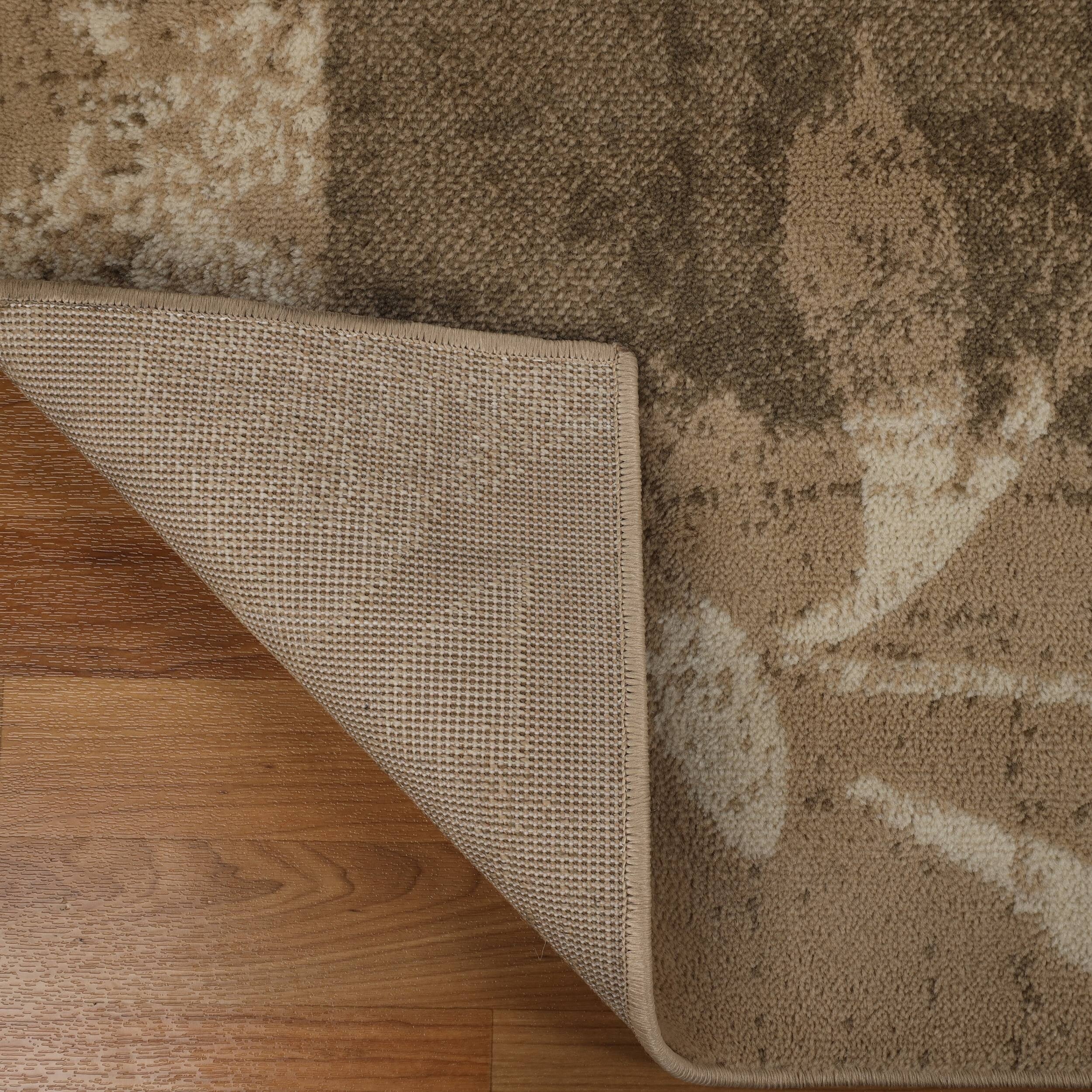 Tapis d'intérieur ou de couloir contemporain à motif patchwork floral Pastiche de qualité supérieure