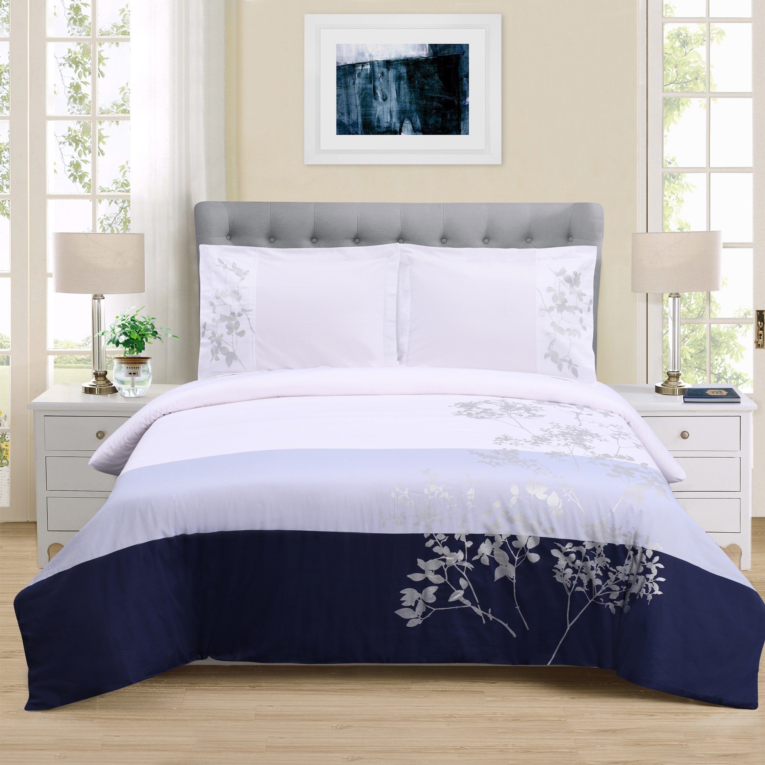 Ensemble de housse de couette 3 pièces en coton Superior Sydney