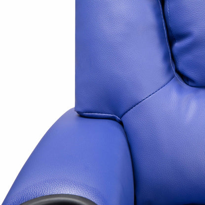 Fauteuil inclinable en PVC pour enfants avec fonction d'inclinaison par poussée, porte-gobelet et repose-pieds confortable