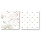 Ensemble de couette pour fille 5 pièces de la collection céleste Étoile et Lune rose blush, or et gris de Sweet Jojo Designs