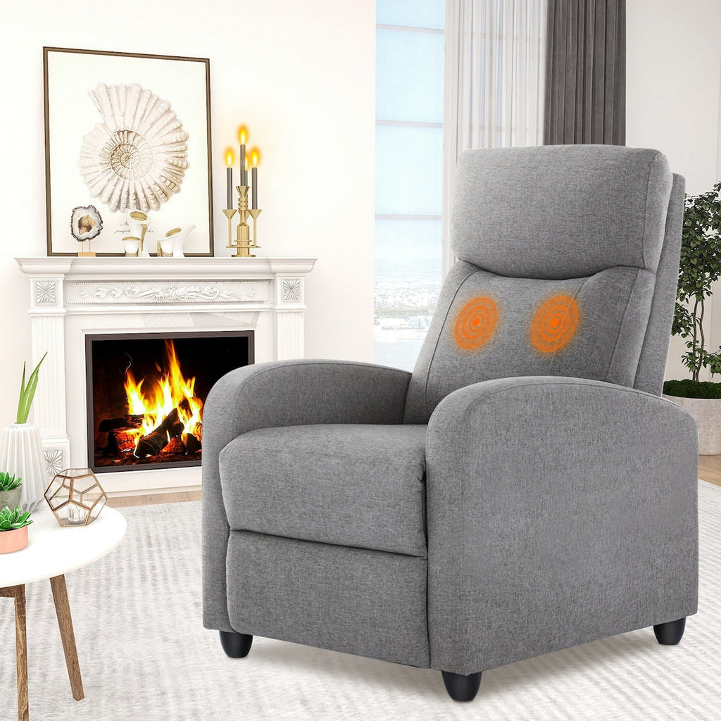 Fauteuil inclinable Sweetcrispy pour salon, massage, canapé inclinable en cuir PU, siège de cinéma maison avec support lombaire
