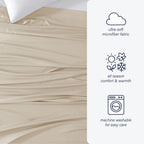 Drap plat simple en microfibre extra douce brossée double Swift Home