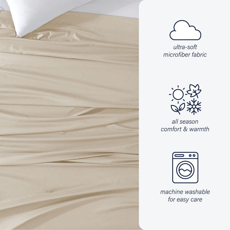 Drap plat simple en microfibre extra douce brossée double Swift Home