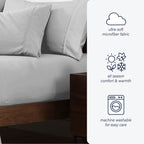 Drap-housse simple Swift Home en microfibre brossée double de 40,6 cm de profondeur