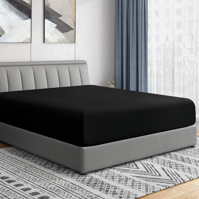 Drap-housse simple extra-profond en microfibre brossée double Swift Home de 45 à 53 cm