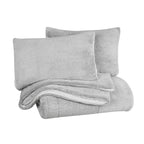 Ensemble de couette réversible luxueux en peluche et sherpa à poils longs Swift Home
