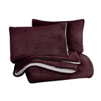 Ensemble de couette réversible luxueux en peluche et sherpa à poils longs Swift Home
