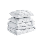 Parure de lit 3 pièces Swift Home Modern Diamond Pintuck en microfibre ultra-douce