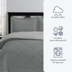 Parure de lit réversible en microfibre Swift Home