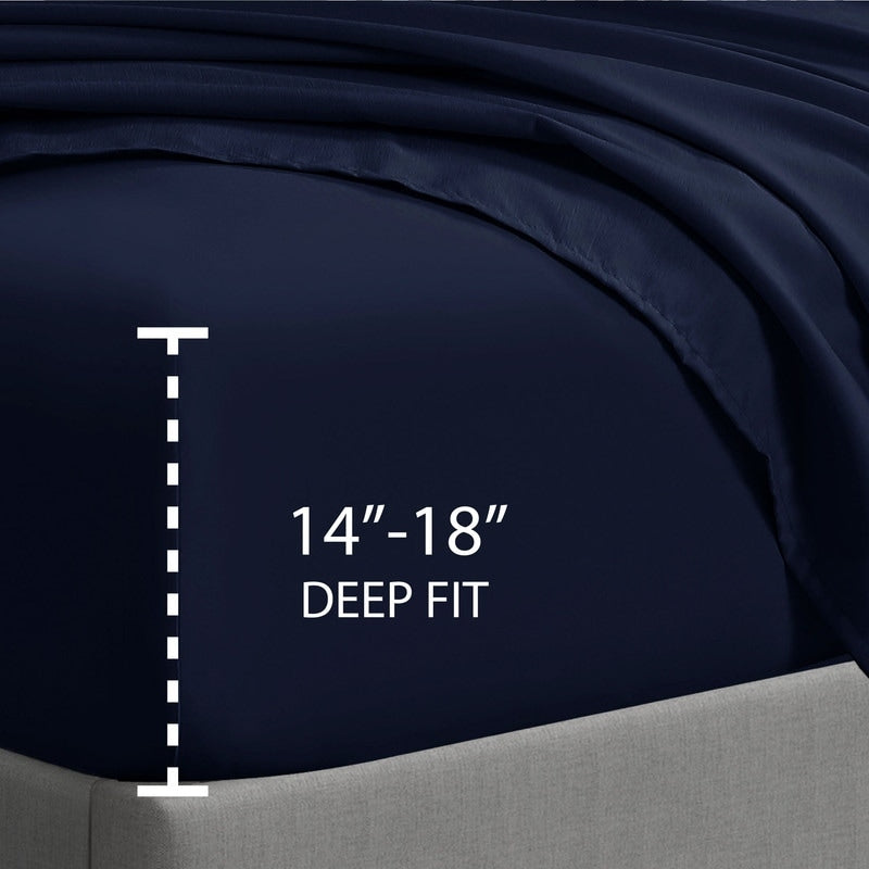Drap-housse simple Swift Home en microfibre brossée double de 40,6 cm de profondeur