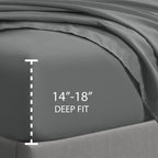 Drap-housse simple Swift Home en microfibre brossée double de 40,6 cm de profondeur