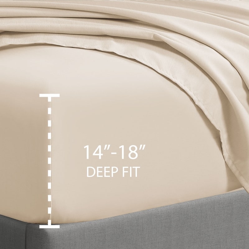 Drap-housse simple Swift Home en microfibre brossée double de 40,6 cm de profondeur