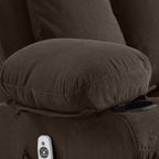 Canapé chauffant de massage inclinable pivotant, avec USB et 2 porte-gobelets dans les poches latérales