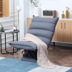 Fauteuil de sol pivotant, fauteuil inclinable à dossier capitonné, fauteuil de jeu en microfibre, fauteuil de salon sans accoudoirs avec dossier réglable
