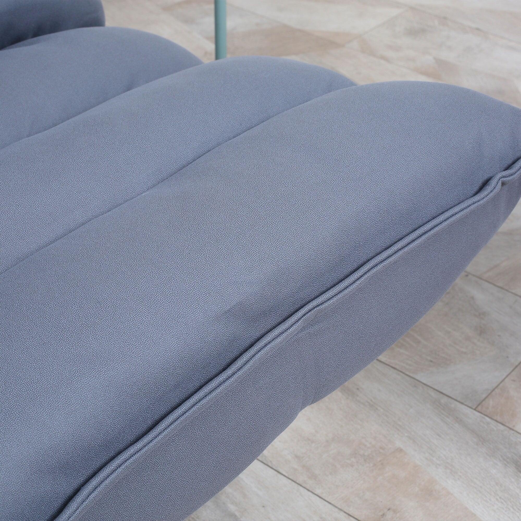 Fauteuil de sol pivotant, fauteuil inclinable à dossier capitonné, fauteuil de jeu en microfibre, fauteuil de salon sans accoudoirs avec dossier réglable