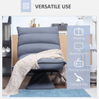 Fauteuil de sol pivotant, fauteuil inclinable à dossier capitonné, fauteuil de jeu en microfibre, fauteuil de salon sans accoudoirs avec dossier réglable